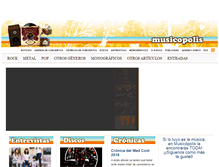 Tablet Screenshot of musicopolis.es